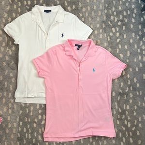 Two Ralph Lauren polo shirts in Women’s Large, EUC
